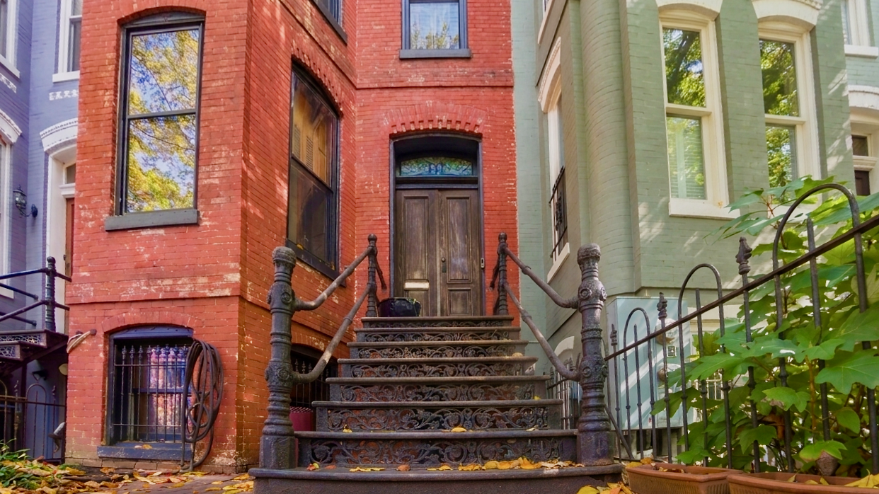 Front steps of a DC rowhome
